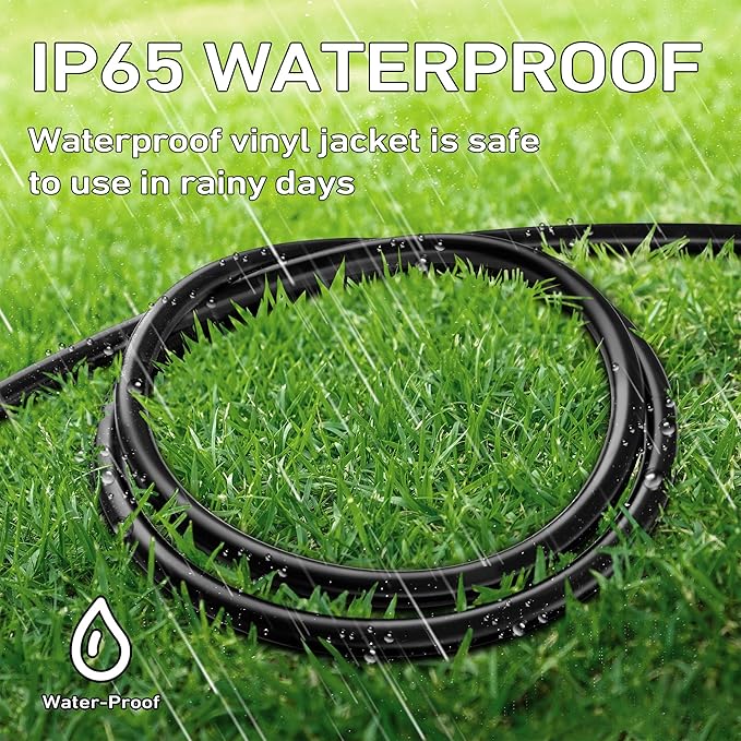 LUCKY TL 2 Pack Indoor Outdoor Extension Cord, 16/3 Gauge Black Short Extension - Image 7