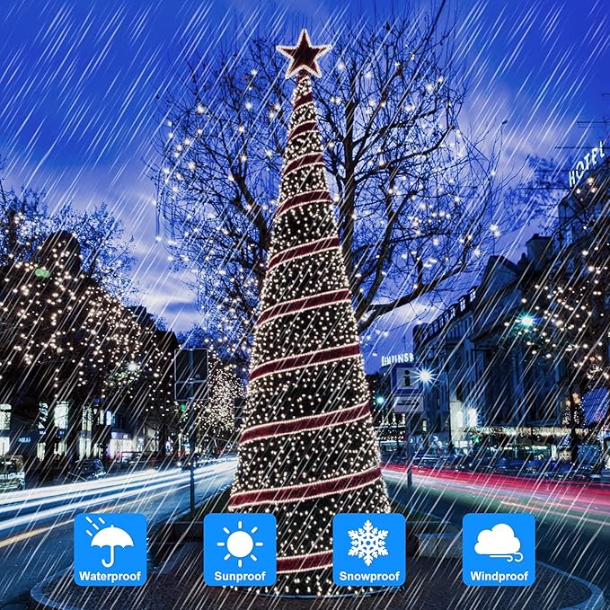Extra-long 288FT 800 LED Solar Fairy String Lights - Image 6