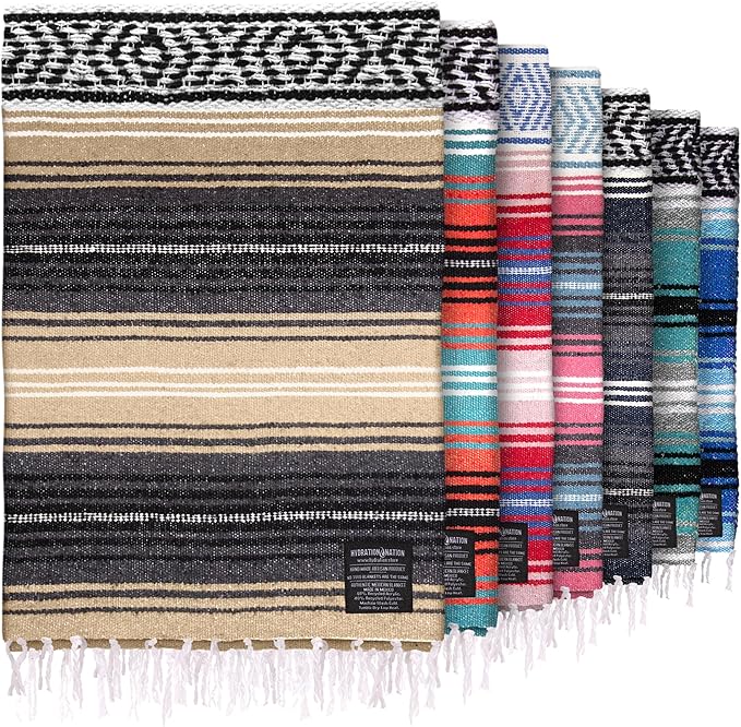 Authentic Large Handwoven Mexican Blanket by ZulayKitchen