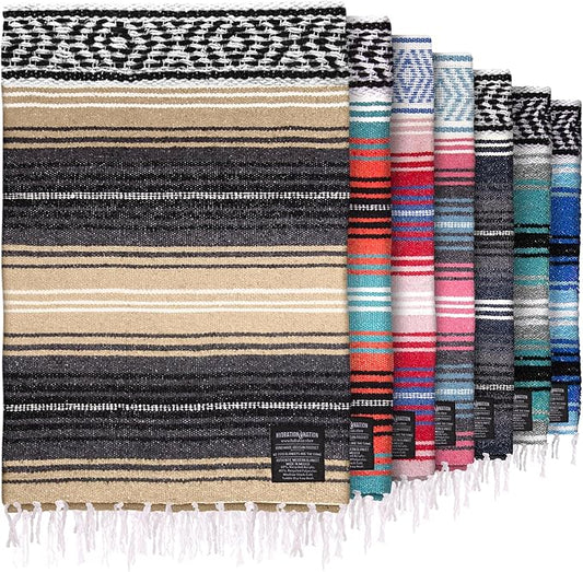 Authentic Large Handwoven Mexican Blanket by ZulayKitchen