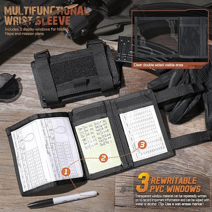 LIVANS Map Case Tactical Arm Sleeve QB Wristband Map Pouch Tactical Armband - Image 3