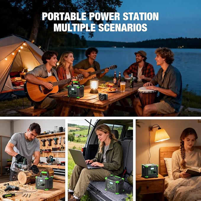 Portable Power Station 330W Solar Generator 288Wh, 60W USB-C PD Fast Charging - Image 7