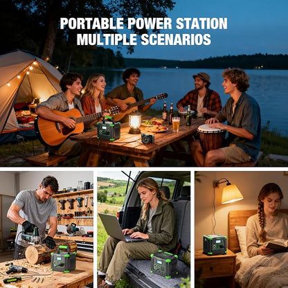 Portable Power Station 330W Solar Generator 288Wh, 60W USB-C PD Fast Charging - Image 7