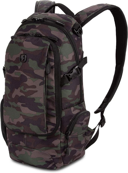 SwissGear 3598 Backpack, Narrow Daypack, Camo/Green by SwissGear