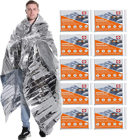 ANLOKE Emergency Blankets Mylar Thermal Blanket, of Gigantic Space Blanket 84 * by ANLOKE