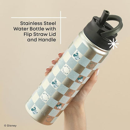 JoyJolt Disney Retro Vintage Stainless Steel Water Bottle ft Mickey & Minnie - Image 4