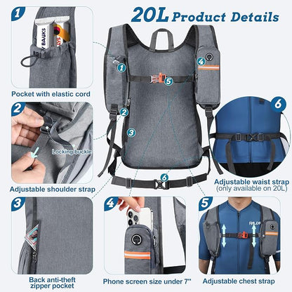 BECOJADDE 20L Small Hiking Backpack - Image 2