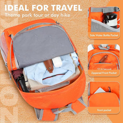 ZOMAKE Lightweight Packable Backpack 30L, Foldable Hiking Backpacks Water - Image 4