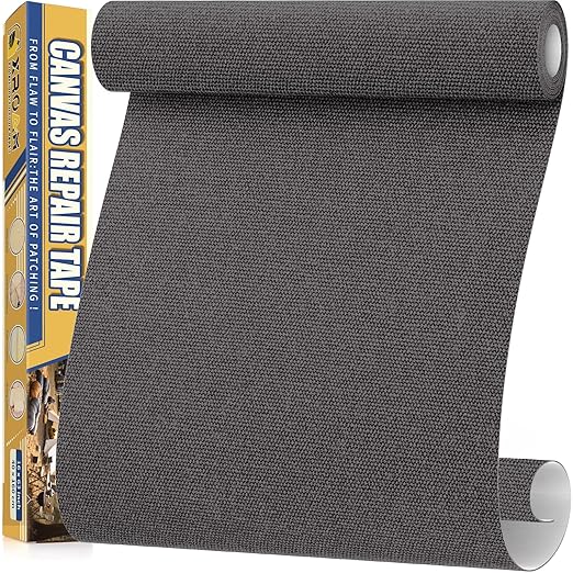 Canvas Repair Tape, 16 x 63 Inch Waterproof Heavy Duty Fabric Tape by ProfessionalFurnitureRepair