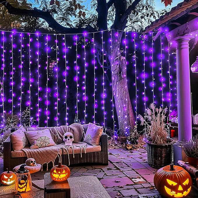 JMEXSUSS 300LED Purple Christmas Lights - Image 7