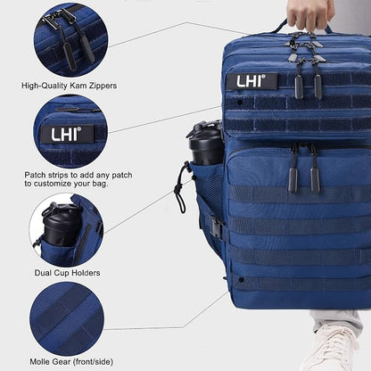 LHI Military Tactical Backpack for Men and Women 45L Army 3 Days Assault Pack - Image 7