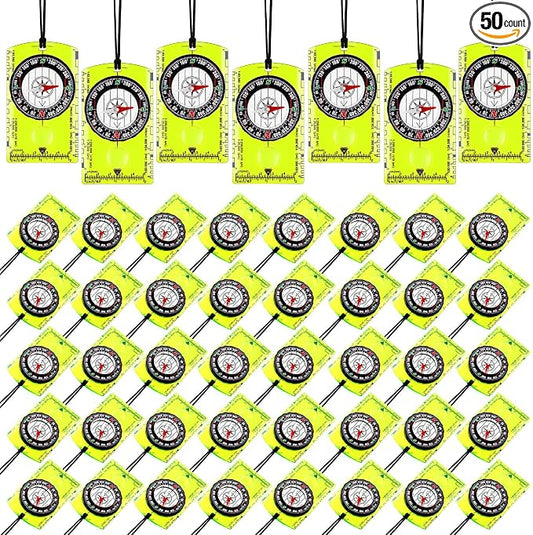 Geiserailie Acrylic Orienteering Compass Hiking Backpacking Map Reading Compass by Geiserailie