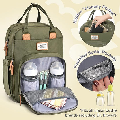 RUVALINO Diaper Bag Backpack-Expandable Baby Bag - Image 4