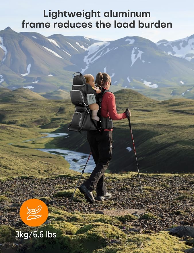 besrey Baby Backpack Carrier, Toddler Hiking Backpack - Image 9