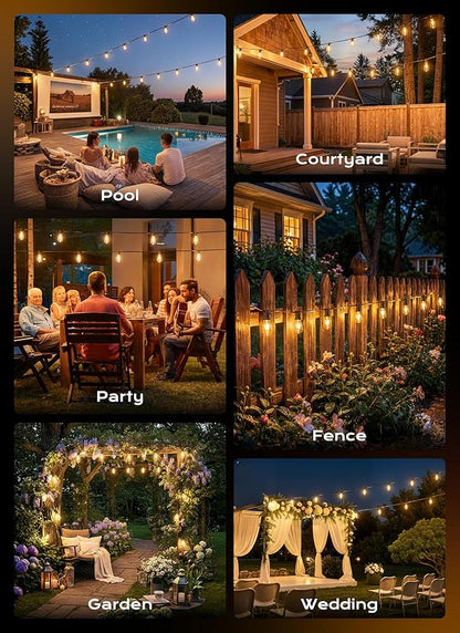 Minetom 100FT Outdoor String Lights - Image 8