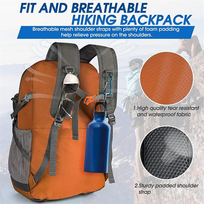 IGOLUMON Hiking Backpack 40L Packable Lightweight Camping Backpack Men Women - Image 3