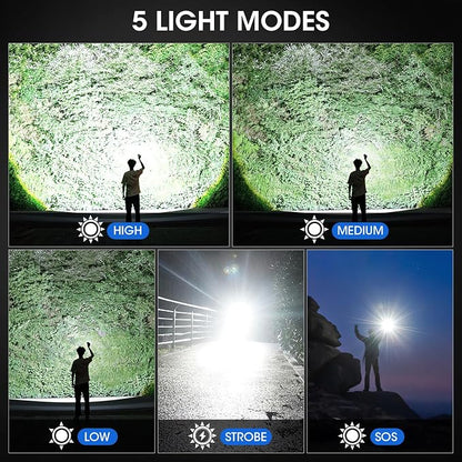 KINGCAESAR 3 Pack Flashlights 90, 000 High Lumens - Image 4