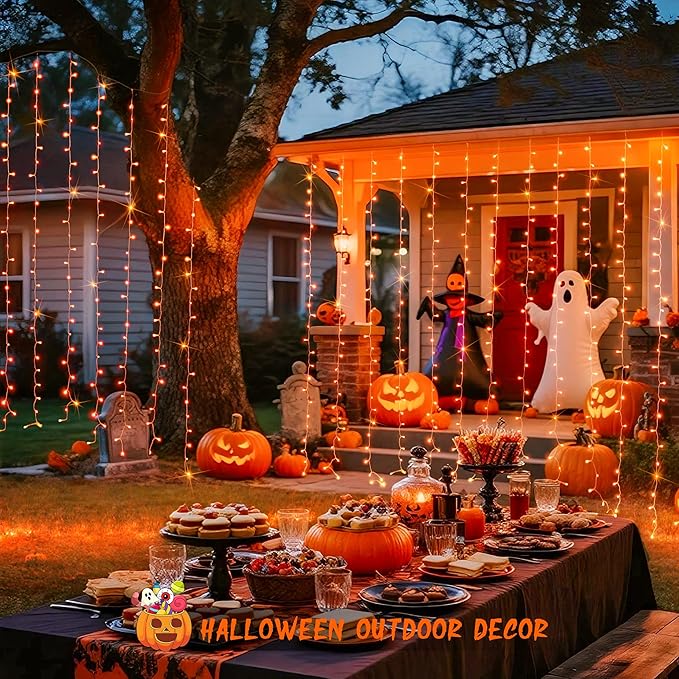 JMEXSUSS 300LED Orange Halloween Lights - Image 7