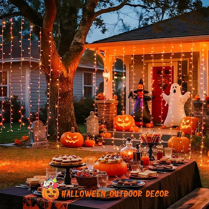 JMEXSUSS 300LED Orange Halloween Lights - Image 7