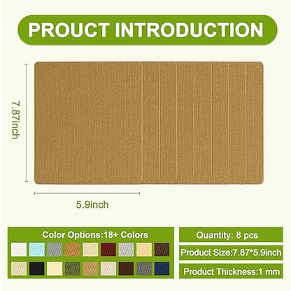 Besezx Canvas Repair Patch, Outdoor Gear Patch, 7.87x5.9 Inches 8PCS, - Image 2