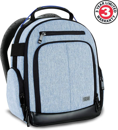 USA Gear Audio Equipment Backpack Fits Audio-Technica System 10, Shure BLX4 - Image 6