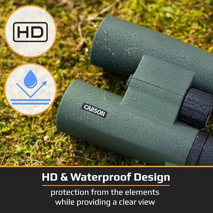 Carson RD Series 10x34mm Open-Bridge Waterproof Compact High Definition - Image 6