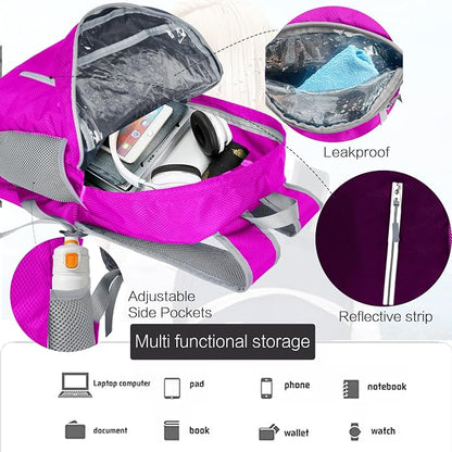 Waterproof Foldable Backpack Dry Storage Lightweight Daypack 35L Outdoor - Image 4