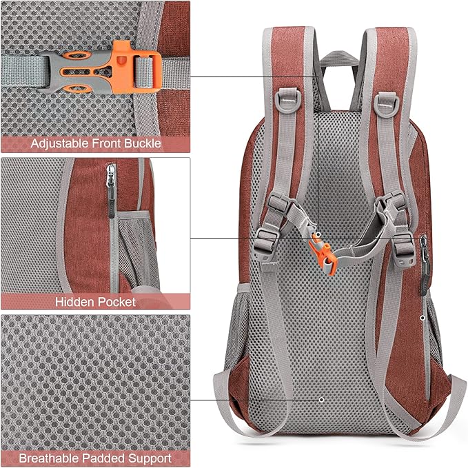 G4Free Mini 10L Hiking Daypack Small Hiking Backpack Cycling Compact Shoulder - Image 5