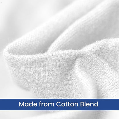 Linteum Textile Cotton Blended Hospital Patient Bath Blanket, Bed Bath Sheet - Image 2