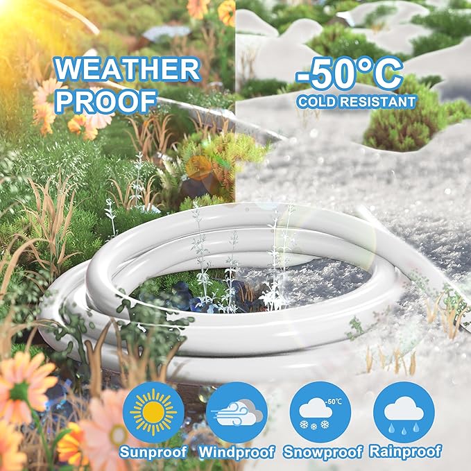 HUANCHAIN 13A 1625W 125V 16AWG 3 FT 16 Gauge White Indoor Outdoor Extension - Image 4
