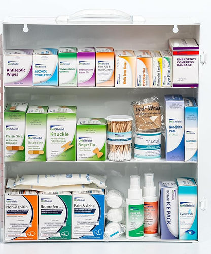 3-Shelf Metal 1st Aid Cabinet Class A, Large Capacity First Aid Wall Mount - Image 3