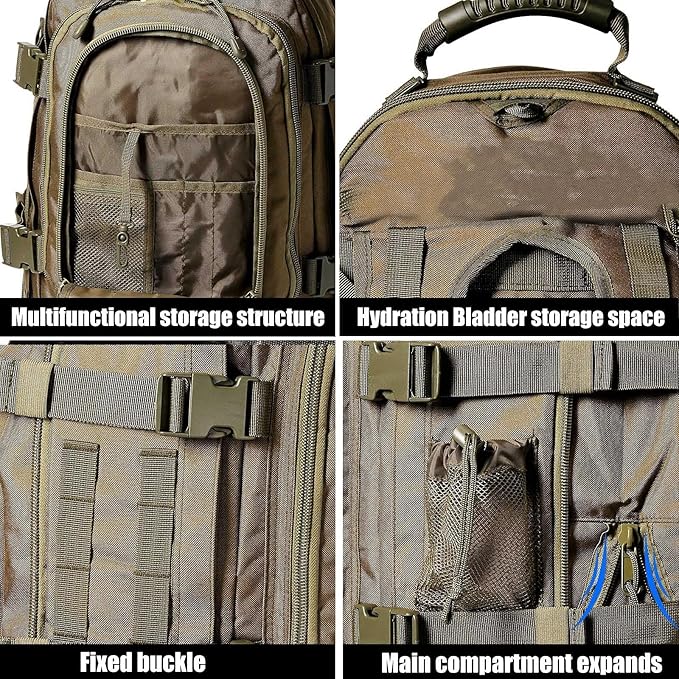 Miramrax Tactical Backpack Military Army Daypack - Image 8
