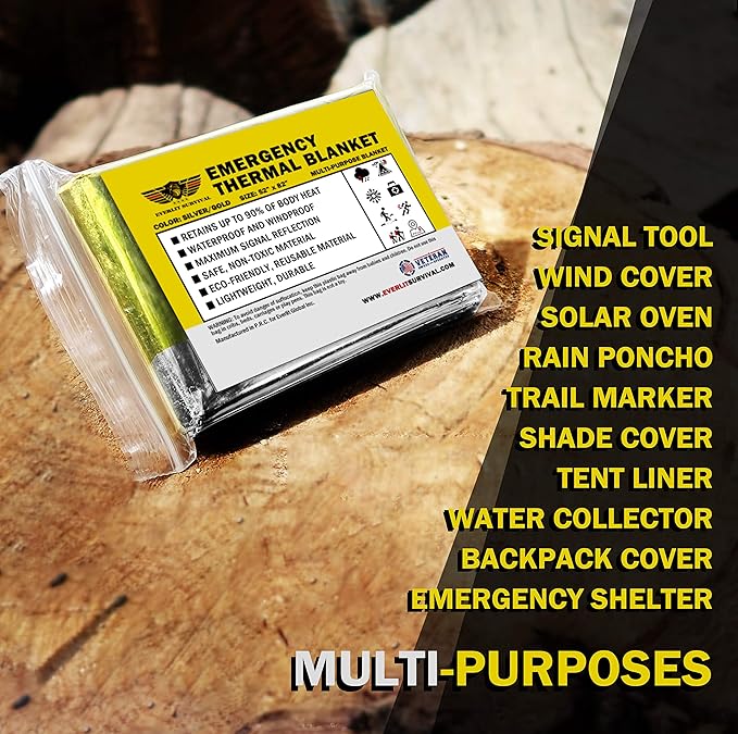 EVERLIT Emergency Mylar Thermal Blankets -Space Blanket Survival kit Camping - Image 5