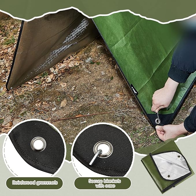 Kingdder 2 Pcs Heavy Duty Emergency Blankets - Image 3