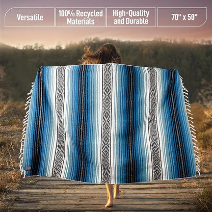 Hydration Nation Authentic Extra Large Mexican Blanket - Image 3