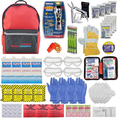 Ready America 72 Hour Deluxe Emergency Kit, 4-Person 3-Day Backpack, First Aid - Image 2