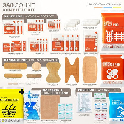Everlit Care 380 Pcs First Aid Kit All-Purpose Medical Essential Kit - Image 3
