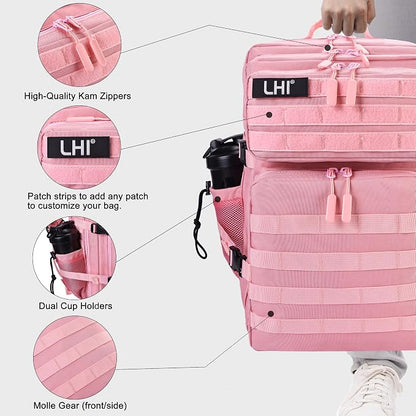 LHI Military Tactical Backpack for Men and Women 45L Army 3 Days Assault Pack - Image 6