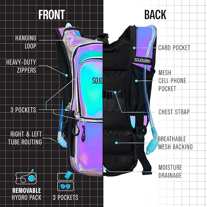 Sojourner Hydration Pack, Hydration Backpack - Image 4