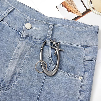 Y2K Cute Star Carabiner Keychain Cool Belt Loop Clip Starlight Heavy Duty - Image 6