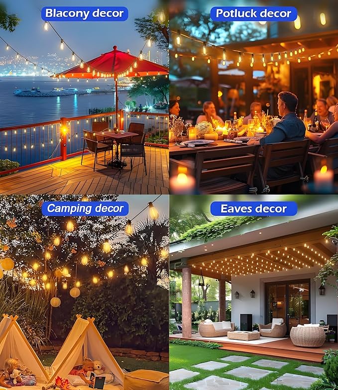 Tenmiro 50FT LED Outdoor String Lights - Image 7