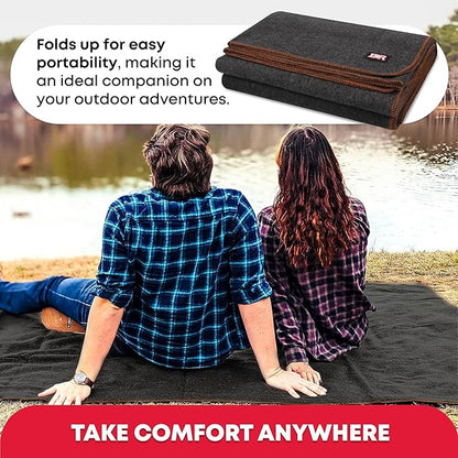 Ever Ready First Aid Military Wool Blanket 80% Wool - Image 2