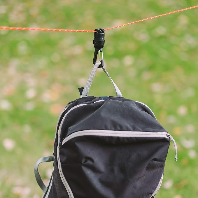 GEAR AID Camp Carabiner for Hanging Camping Towels, Speaker on a 550 Paracord - Image 4