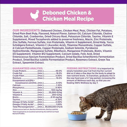 Wellness Complete Health Kitten Dry Cat Food, Grain Free Kibble, Chicken Recipe - Image 6