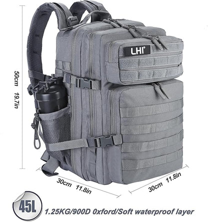 LHI Military Tactical Backpack for Men and Women 45L Army 3 Days Assault Pack - Image 5