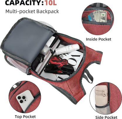 Xgunion Hiking Backpack 10L Small Travel Lightweight Daypack Foldable Hiking - Image 4