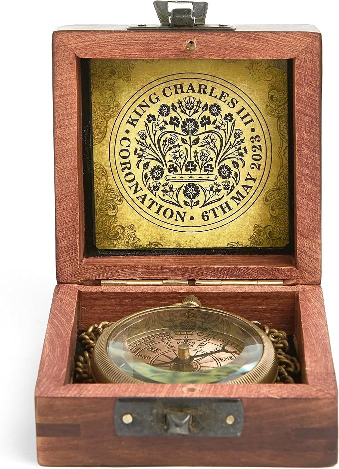 Handmade Antique Vintage Brass Compass | Exquisite Nautical Compass | Home - Image 4
