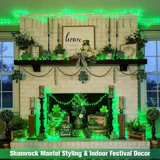JMEXSUSS 400 LED Green Christmas Lights Indoor Outdoor, 132ft St Patrick's Day - Image 2