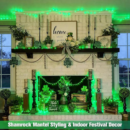 JMEXSUSS 400 LED Green Christmas Lights Indoor Outdoor, 132ft St Patrick's Day - Image 2