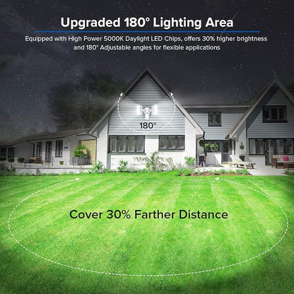 SANSI 38W 5000LM Motion Sensor Outdoor Lights, Flood Lights Outdoor Detector - Image 2